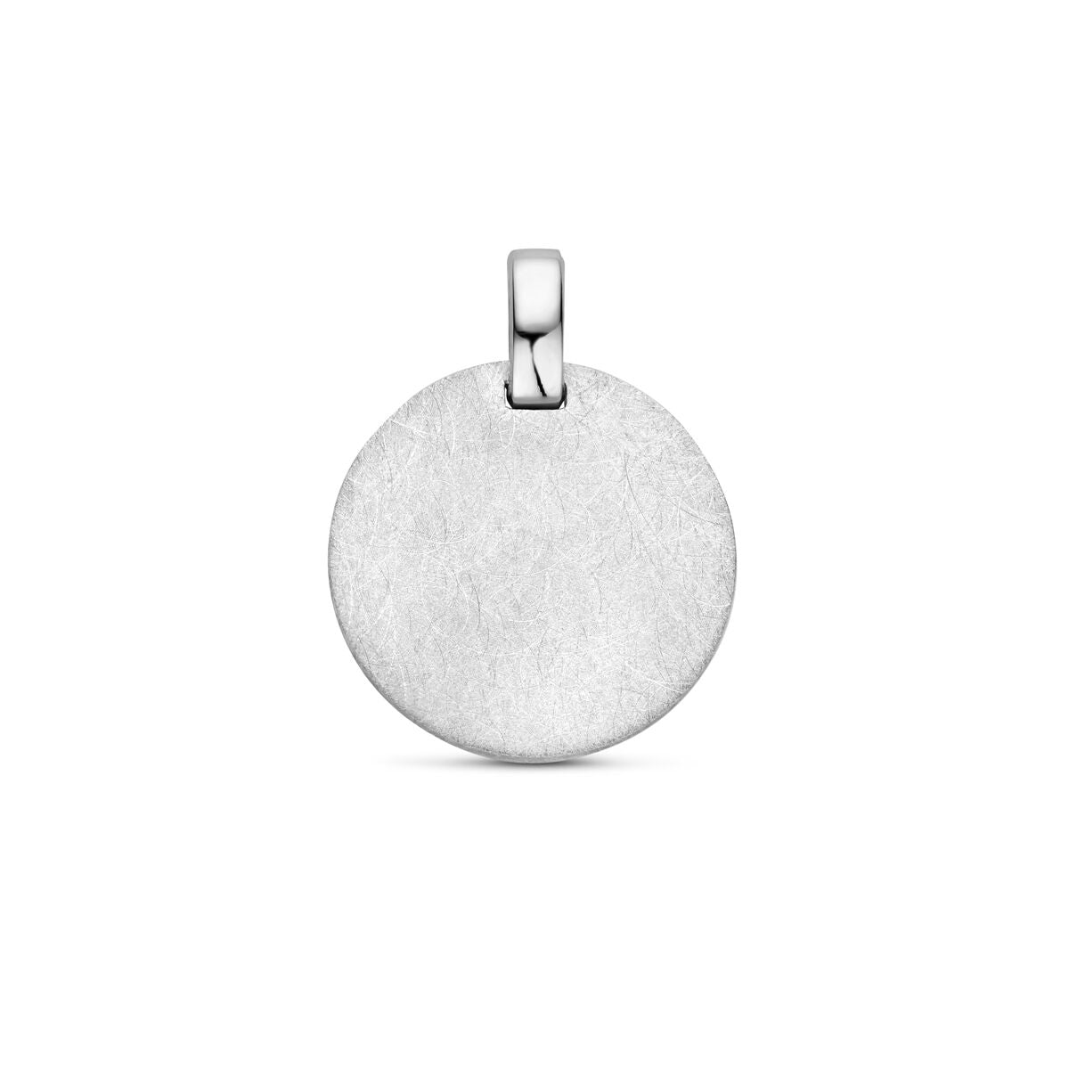zilver gerhodineerd Graveerhanger ijsmat 16 mm 1340458 - PansiteNederland.nl