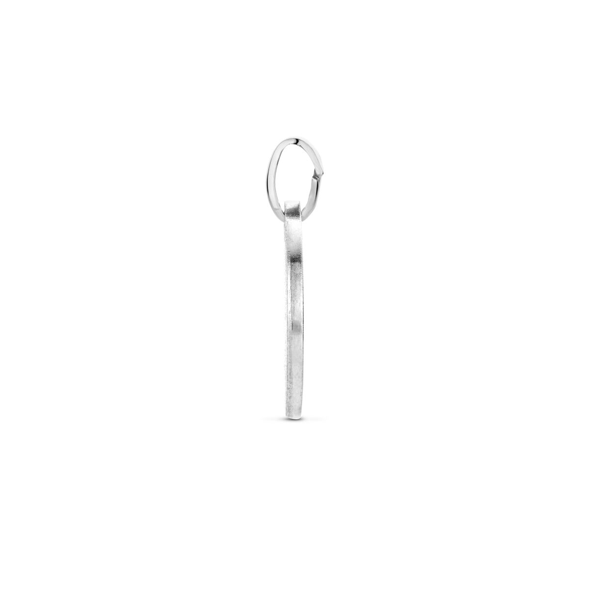 zilver gerhodineerd Graveerhanger ijsmat 16 mm 1340458 - PansiteNederland.nl