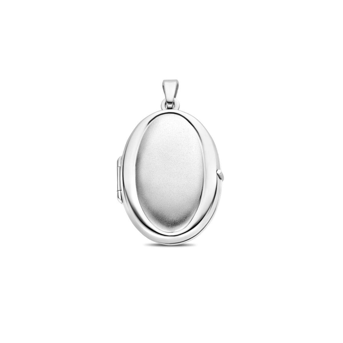 zilver gerhodineerd medaillon ovaal poli/mat 30 mm 1340460 - PansiteNederland.nl