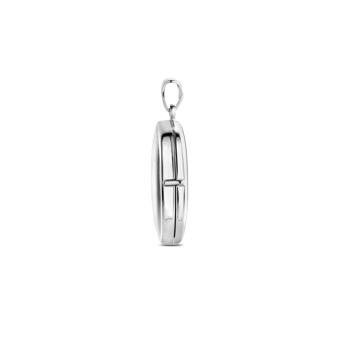 zilver gerhodineerd medaillon ovaal poli/mat 30 mm 1340460 - PansiteNederland.nl