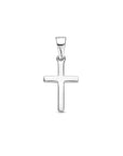 zilver gerhodineerd hanger kruis 13 mm 1340462 - PansiteNederland.nl