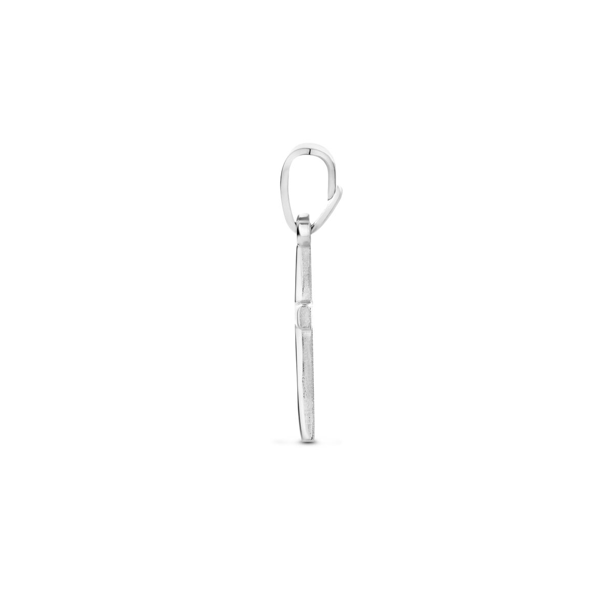 zilver gerhodineerd hanger kruis 13 mm 1340462 - PansiteNederland.nl