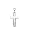 zilver gerhodineerd hanger kruis poli/mat gediamanteerd 24 mm 1340468 - PansiteNederland.nl
