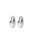 Zilver gerhodineerd klapoorringen 13,5 mm - 1340479