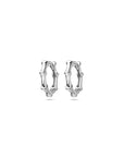 Zilver gerhodineerd klapoorringen 11,5 mm - 1340480