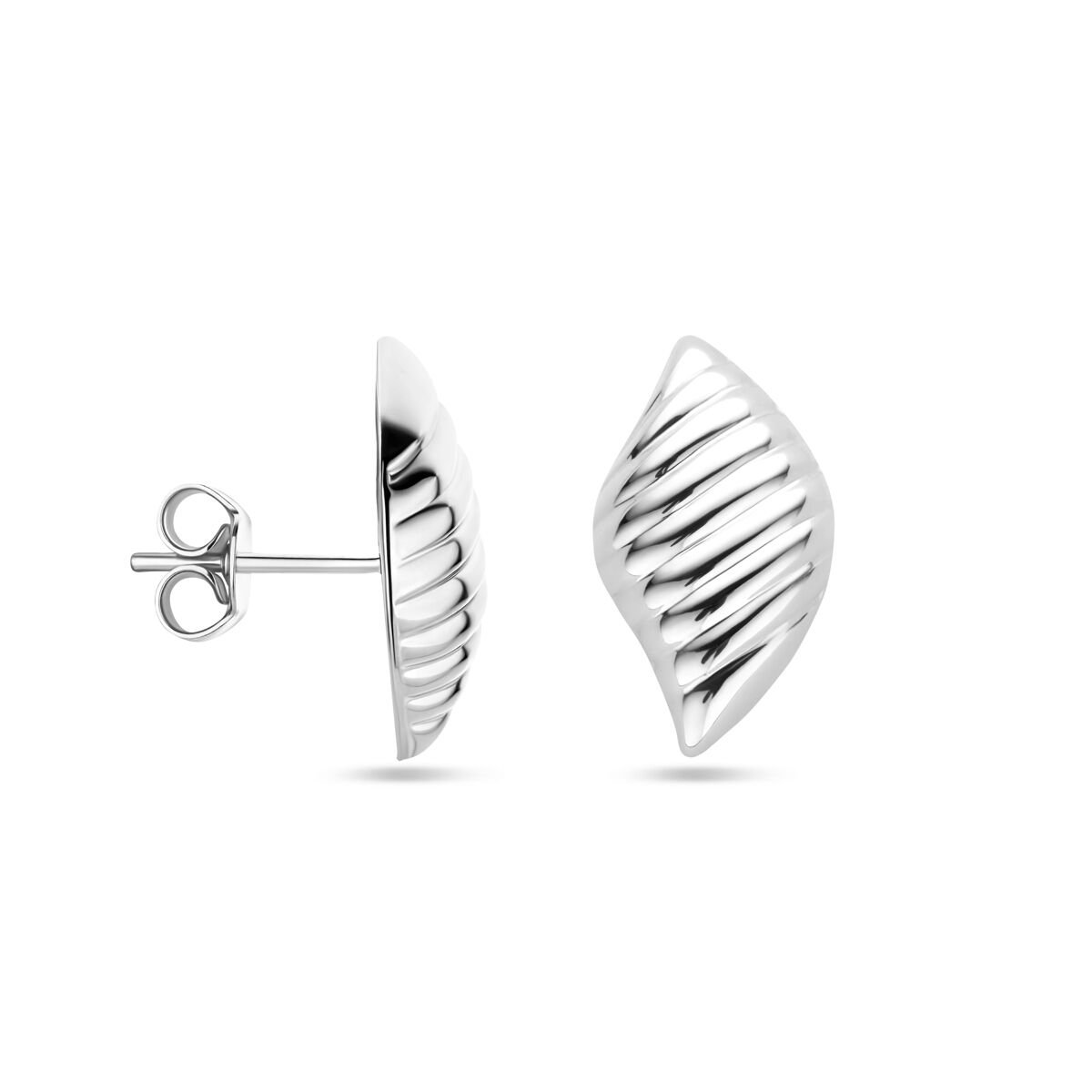 Zilver gerhodineerd oorknoppen 18 mm - 1340524 - PansiteNederland.nl