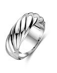Zilver gerhodineerd ring gedraaid - 1340657 - PansiteNederland.nl
