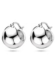 Zilver gerhodineerd oorringen 18 mm - 1340683