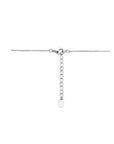 Zilver Gerhodineerd Collier Parel 41 + 4 Cm - 1340793