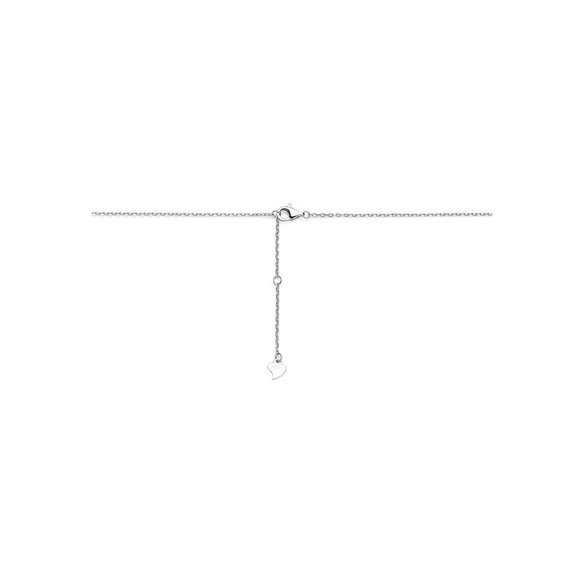 Fantasy Collection Collier zirkonia zilver gerhodineerd 41 - 43 - 45 cm - afbeelding 3