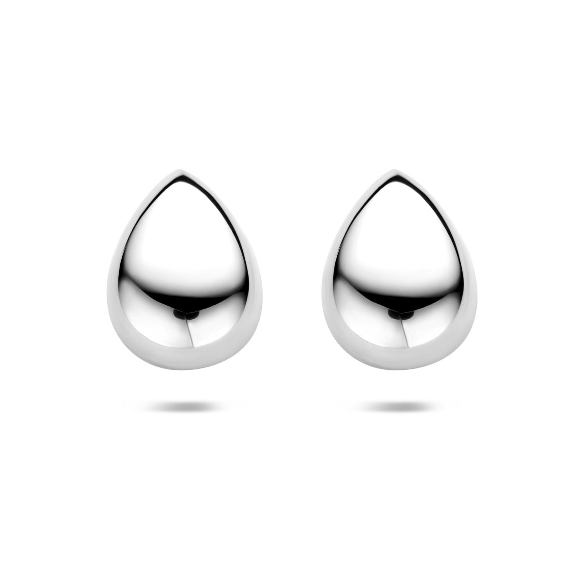 Oorbellen druppel 16 mm zilver