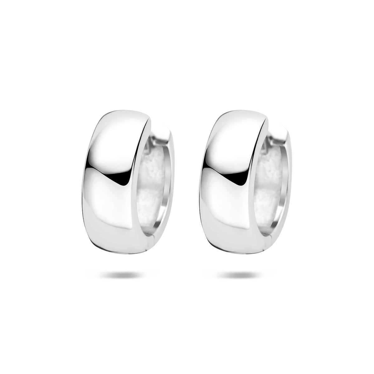 Fantasy Collection Klapoorringen zilver gerhodineerd 15 mm