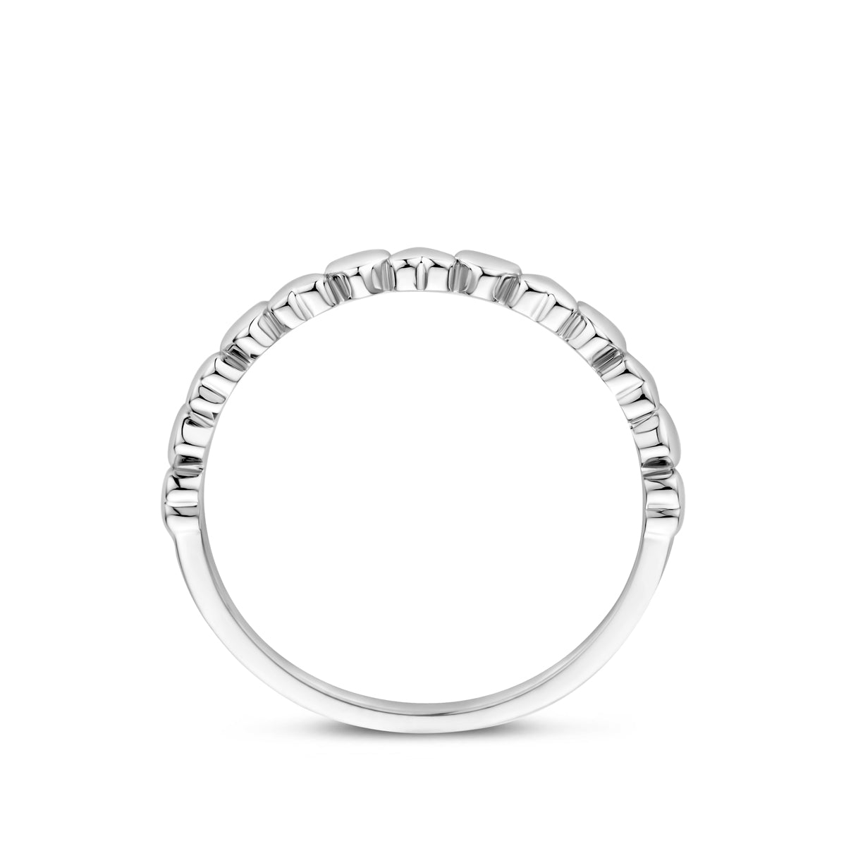 Ring hartjes zilver gerhodineerd