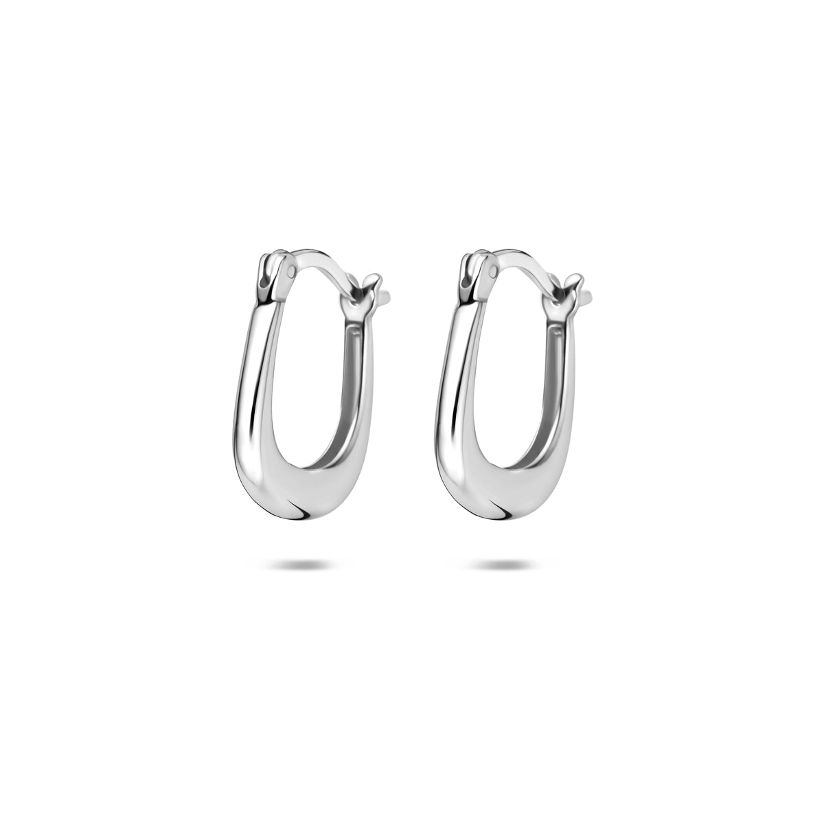 Oorringen zilver gerhodineerd 15,5 mm