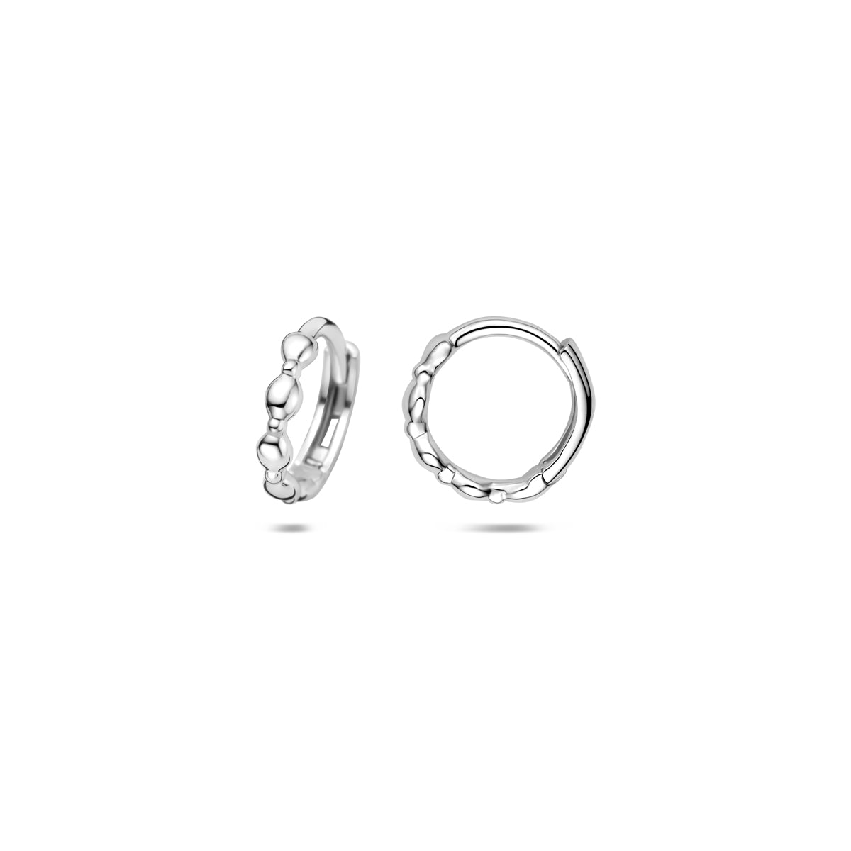 Klapoorringen zilver gerhodineerd 10,5 mm