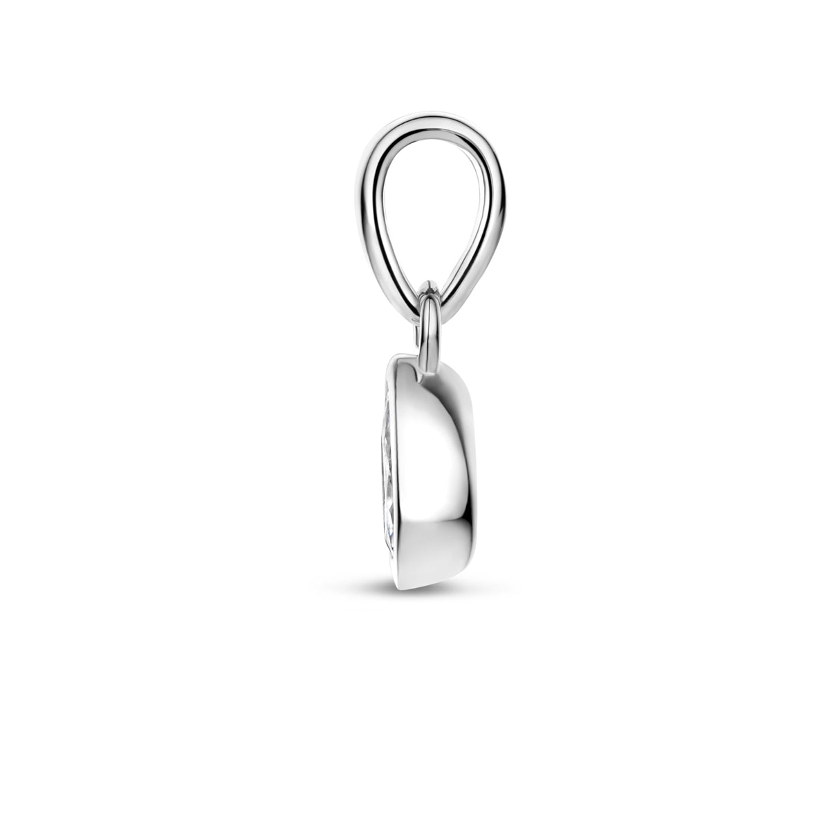 Hanger zirkonia zilver gerhodineerd 7,5 mm