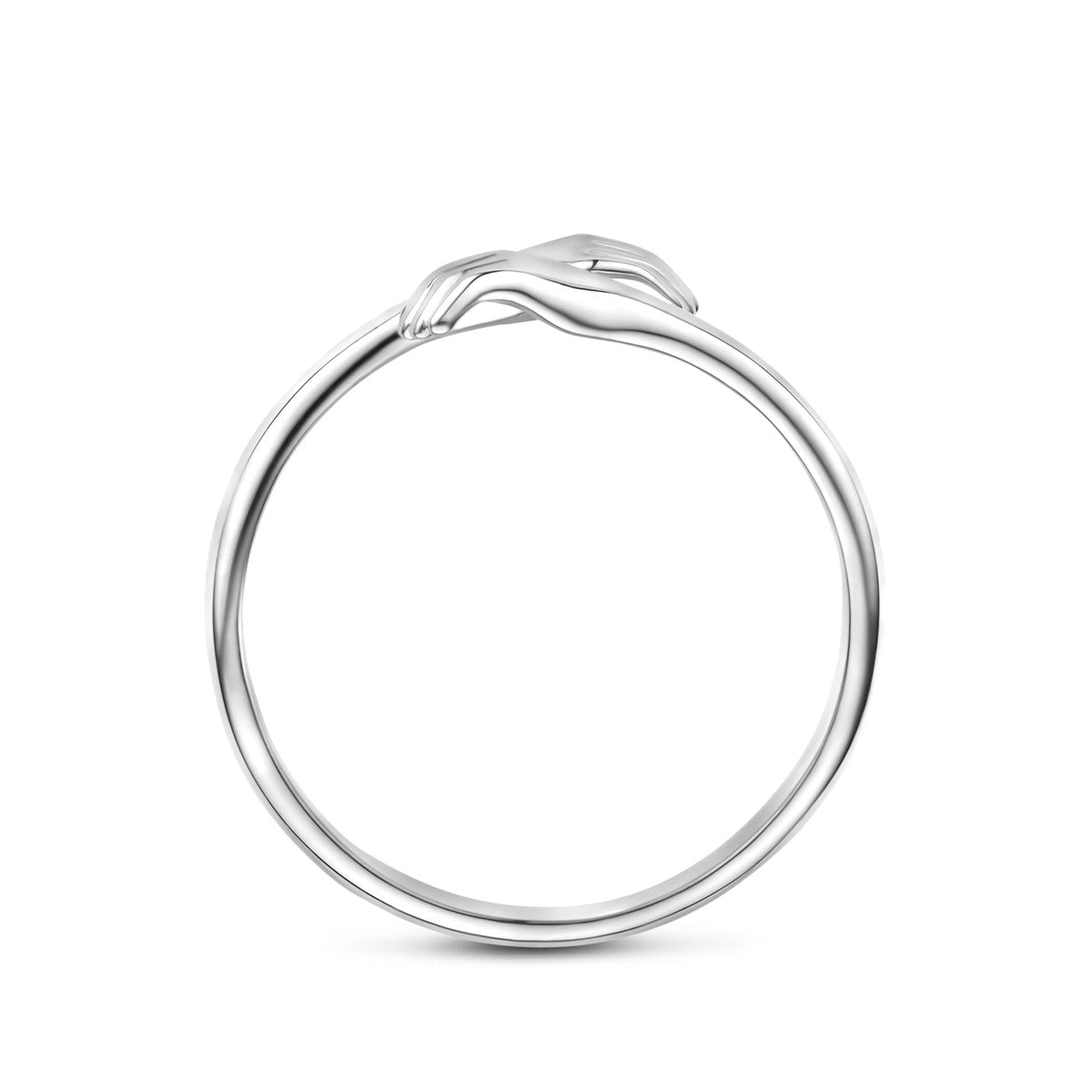 Ring knuffel zilver gerhodineerd