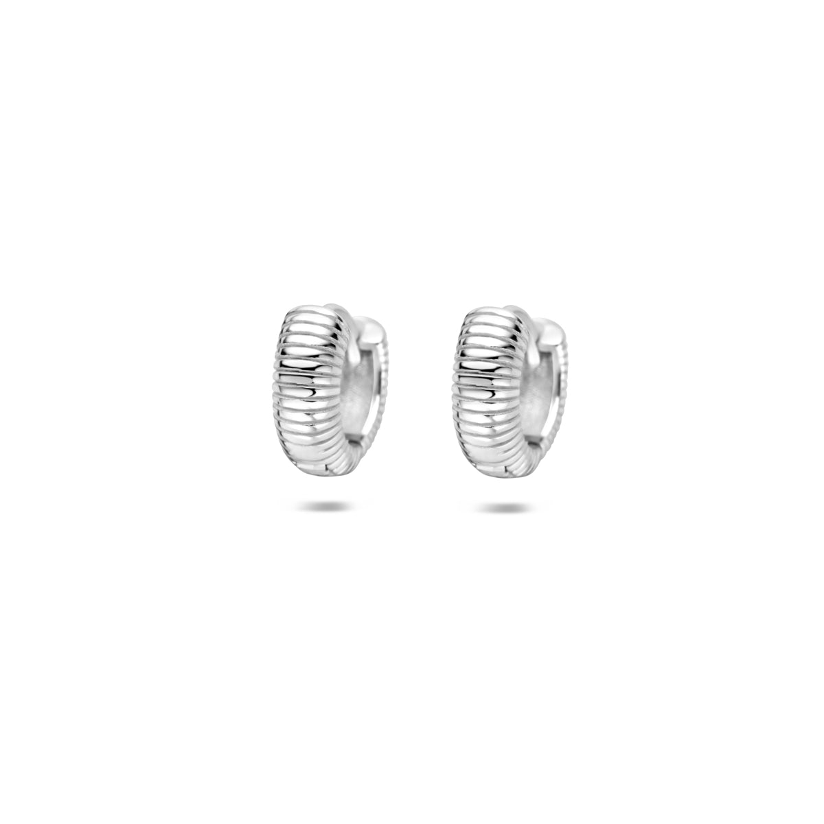 Klapoorringen zilver gerhodineerd 11,5 mm