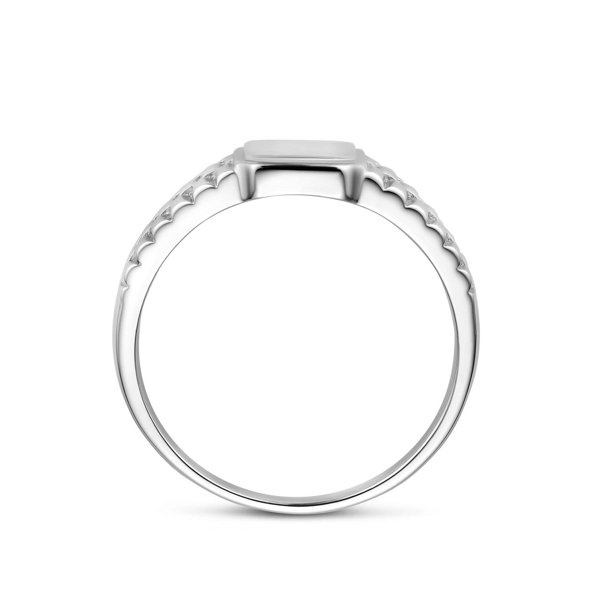 Ring zilver gerhodineerd 8.5 mm