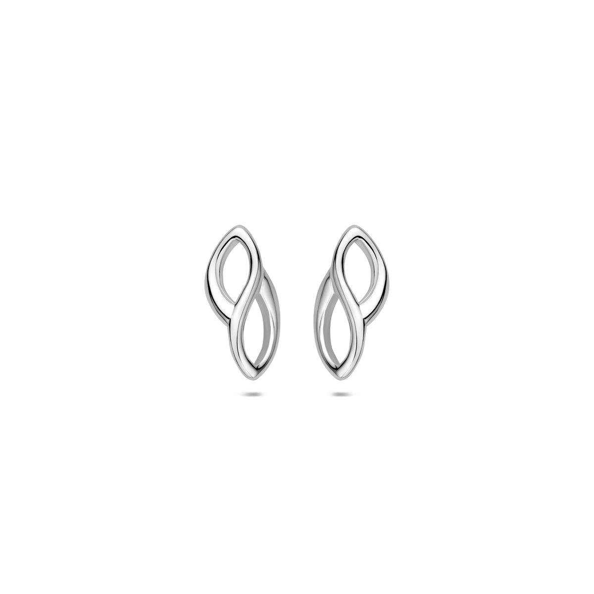 Oorknoppen zilver gerhodineerd 12,5 mm