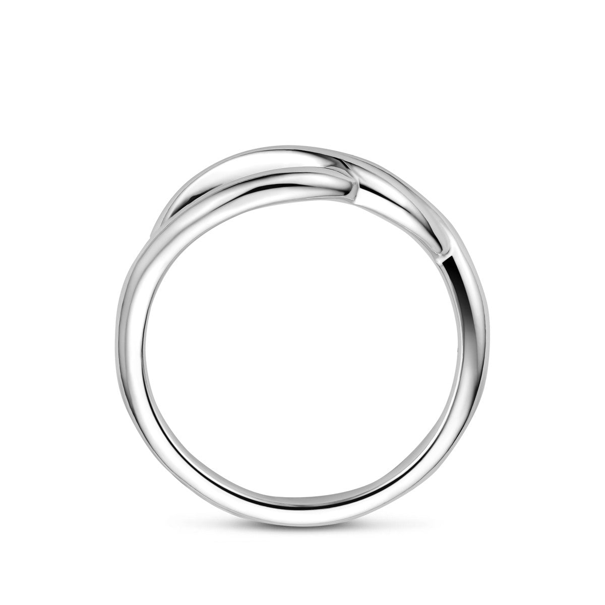 Ring zilver gerhodineerd 9 mm