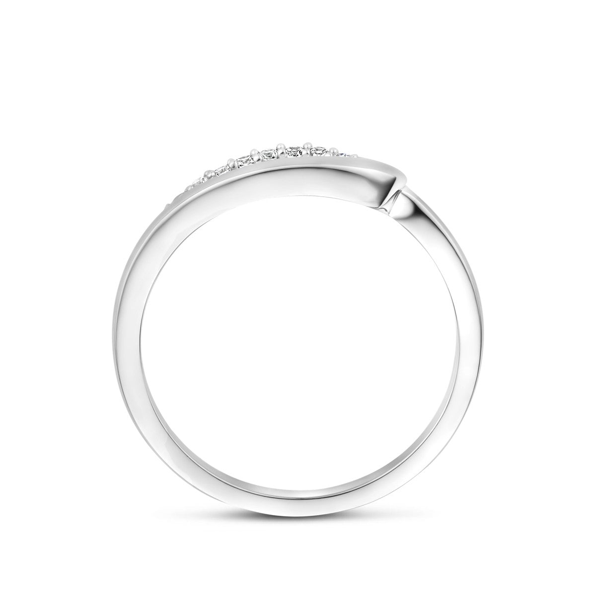 Ring zirkonia zilver gerhodineerd 1343053