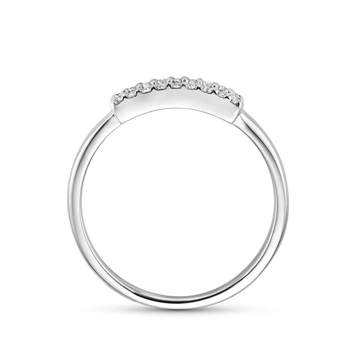 Ring zirkonia zilver gerhodineerd 1343325