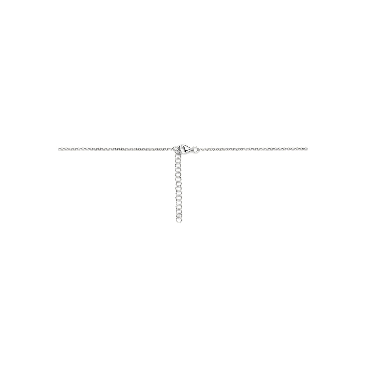 Collier zilver gerhodineerd 41 + 4 cm