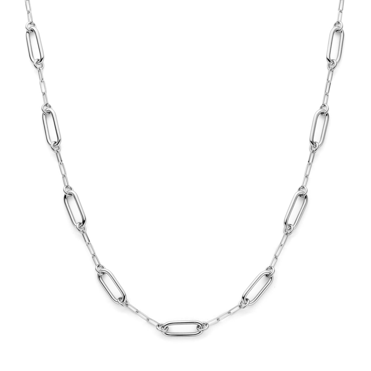 Collier zilver gerhodineerd 41 + 4 cm 6.5 mm