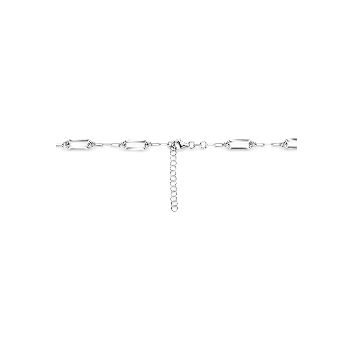 Collier zilver gerhodineerd 41 + 4 cm 6.5 mm