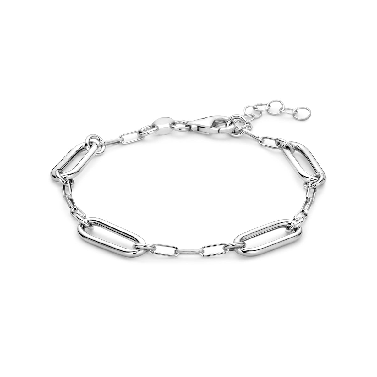 Armband zilver gerhodineerd 16 + 3 cm