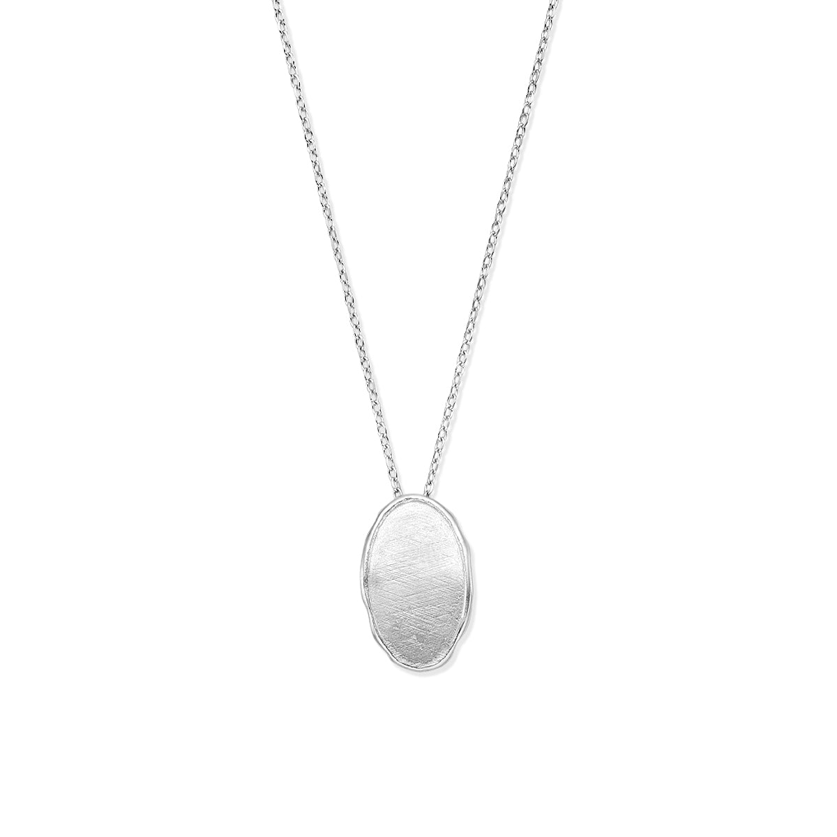 Collier zilver gerhodineerd 41 + 4 cm 11.5 mm