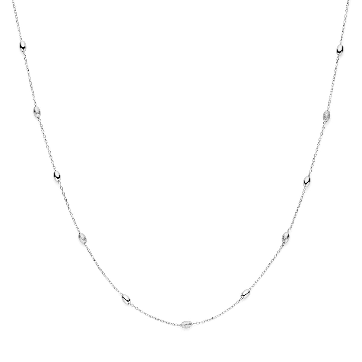 Collier zilver gerhodineerd 41 + 4 cm 1343533