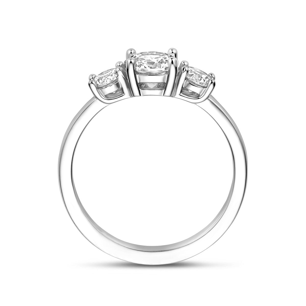 Ring zirkonia zilver gerhodineerd 1343567