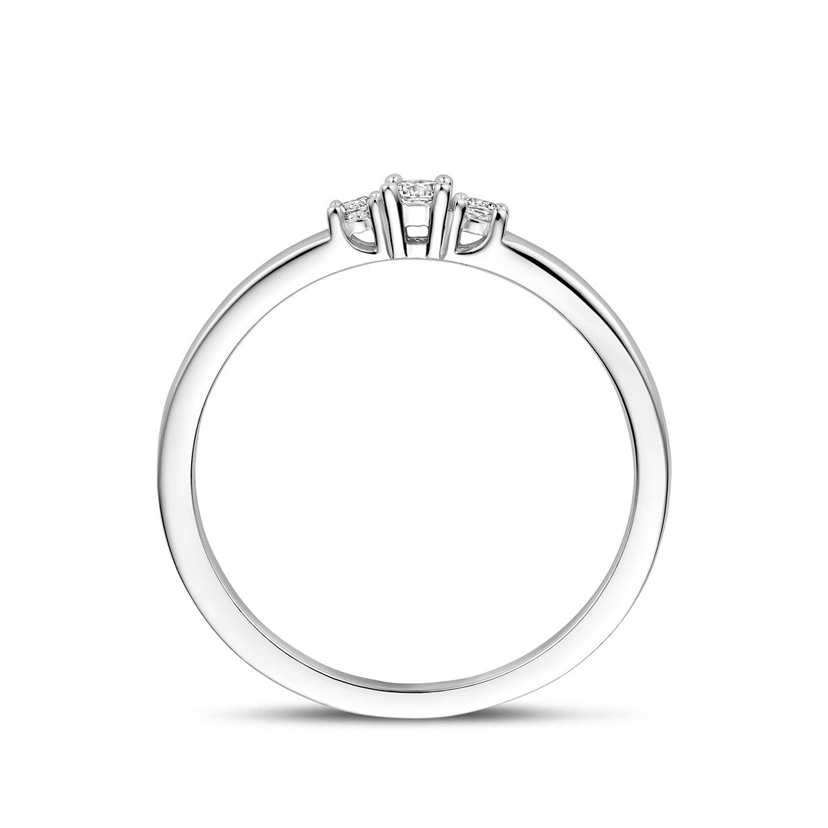 Ring zirkonia zilver gerhodineerd 2.5 mm