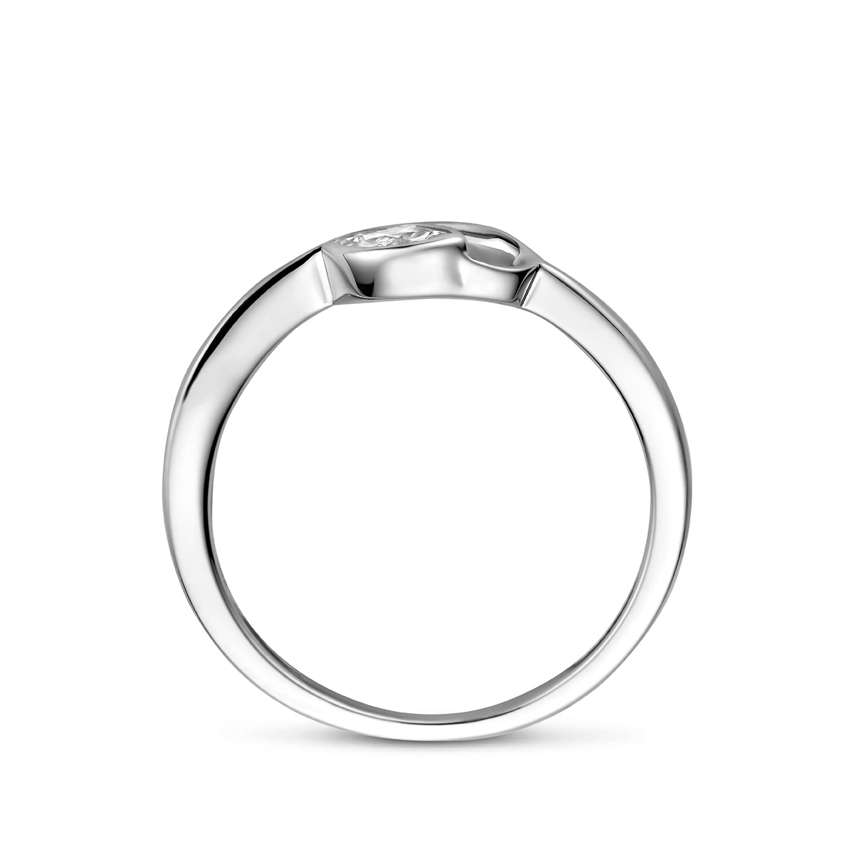 Fantasy Collection Ring zirkonia poli/mat zilver gerhodineerd - afbeelding 3