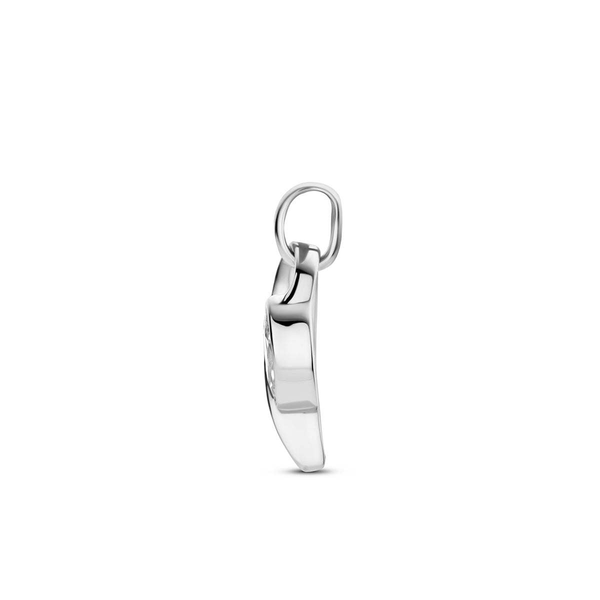 Fantasy Collection Hanger zirkonia poli/mat zilver gerhodineerd 14 mm - afbeelding 3