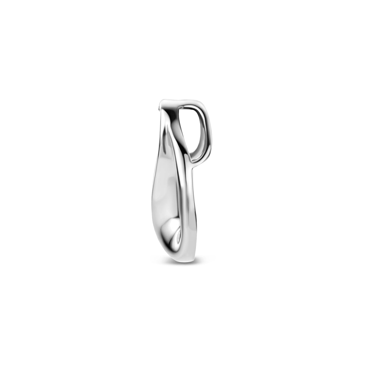 Hanger zirkonia zilver gerhodineerd 12,5 mm