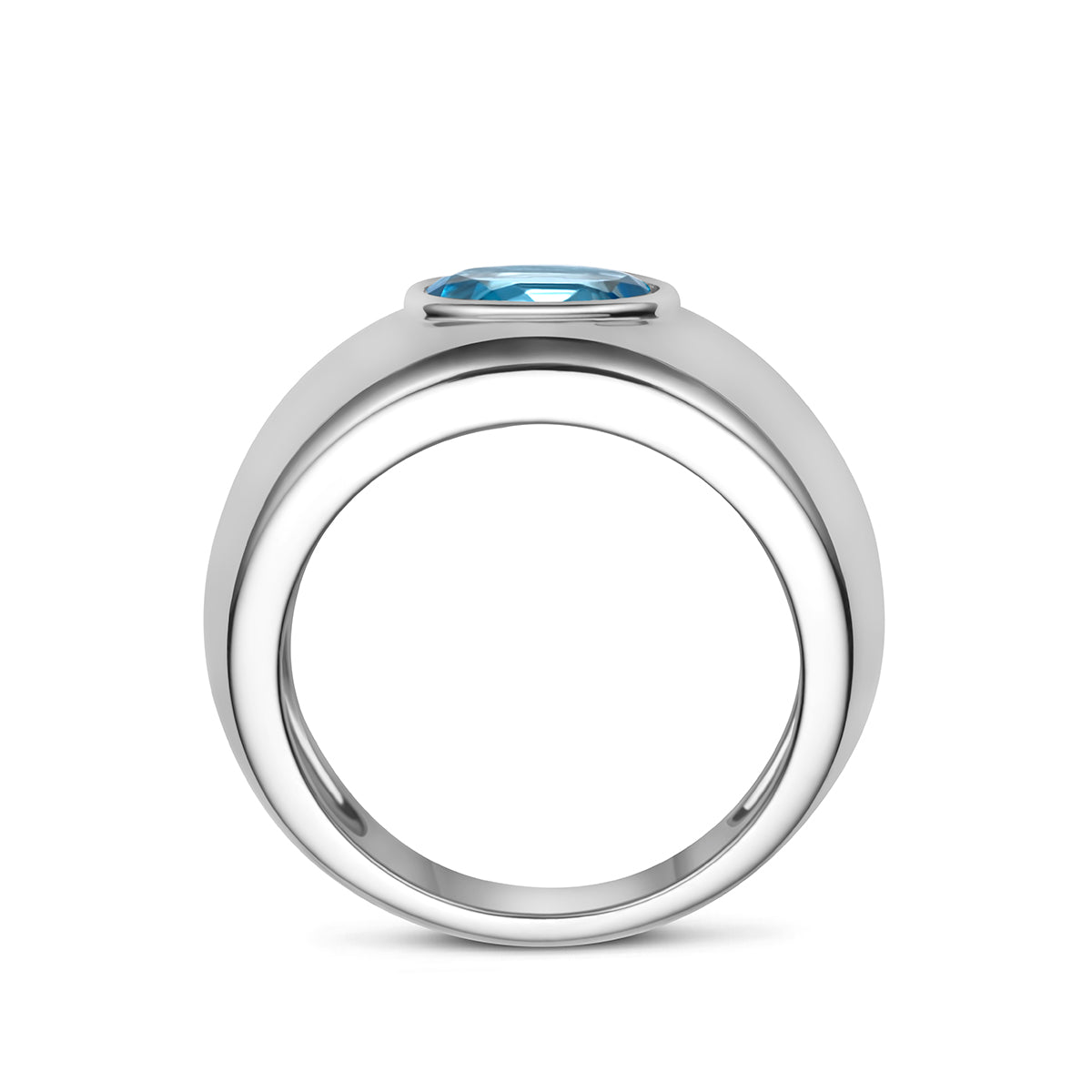 Fantasy Collection Ring blauw topaas zilver gerhodineerd - afbeelding 3