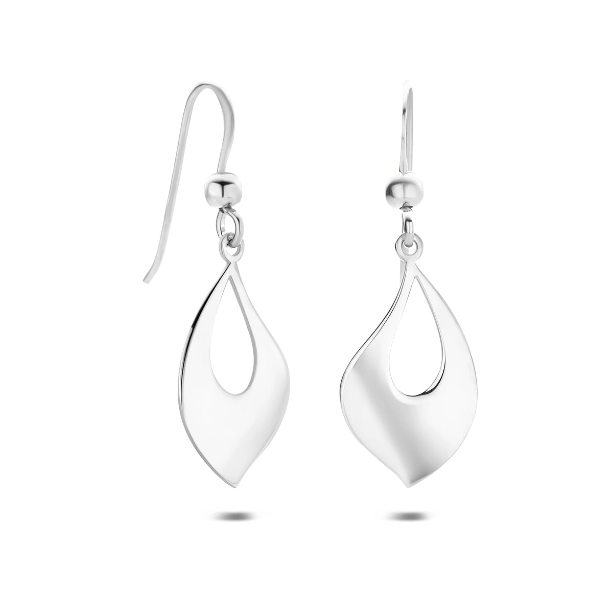 Fantasy Collection Oorhangers franse haak zilver gerhodineerd 20 mm