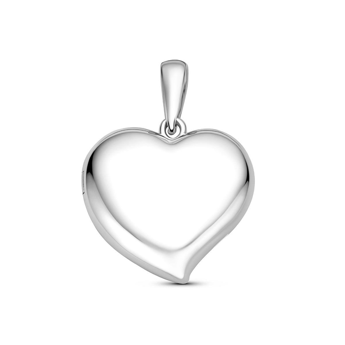 Fantasy Collection Medaillon hart zilver gerhodineerd 13 mm
