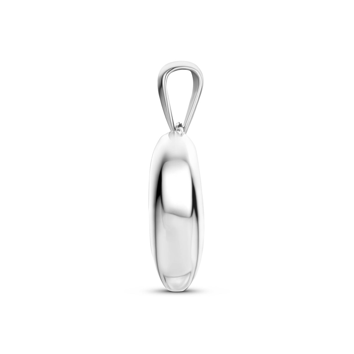 Fantasy Collection Medaillon hart zilver gerhodineerd 13 mm - afbeelding 3