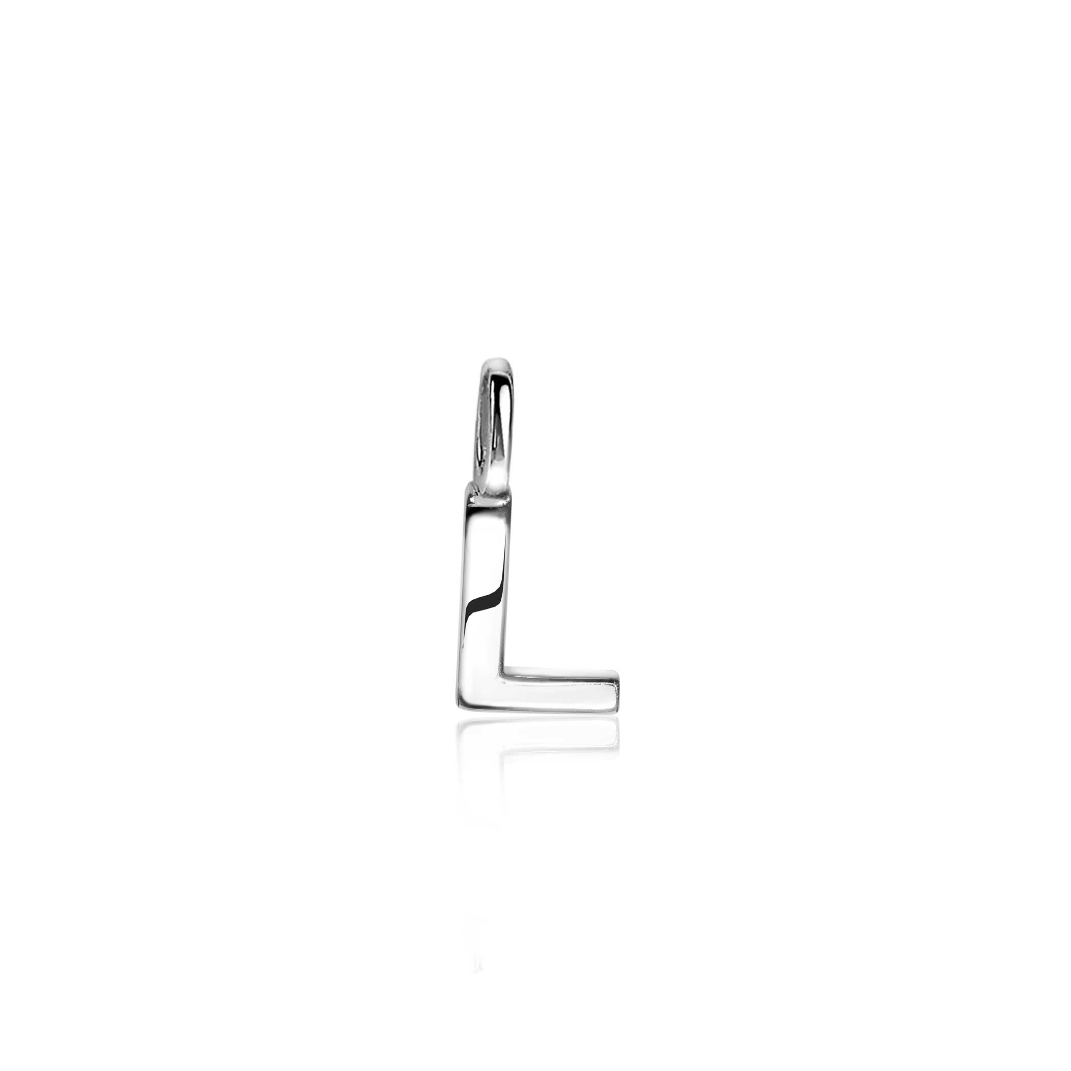 ZINZI zilveren letter hanger L - ZIH2140L