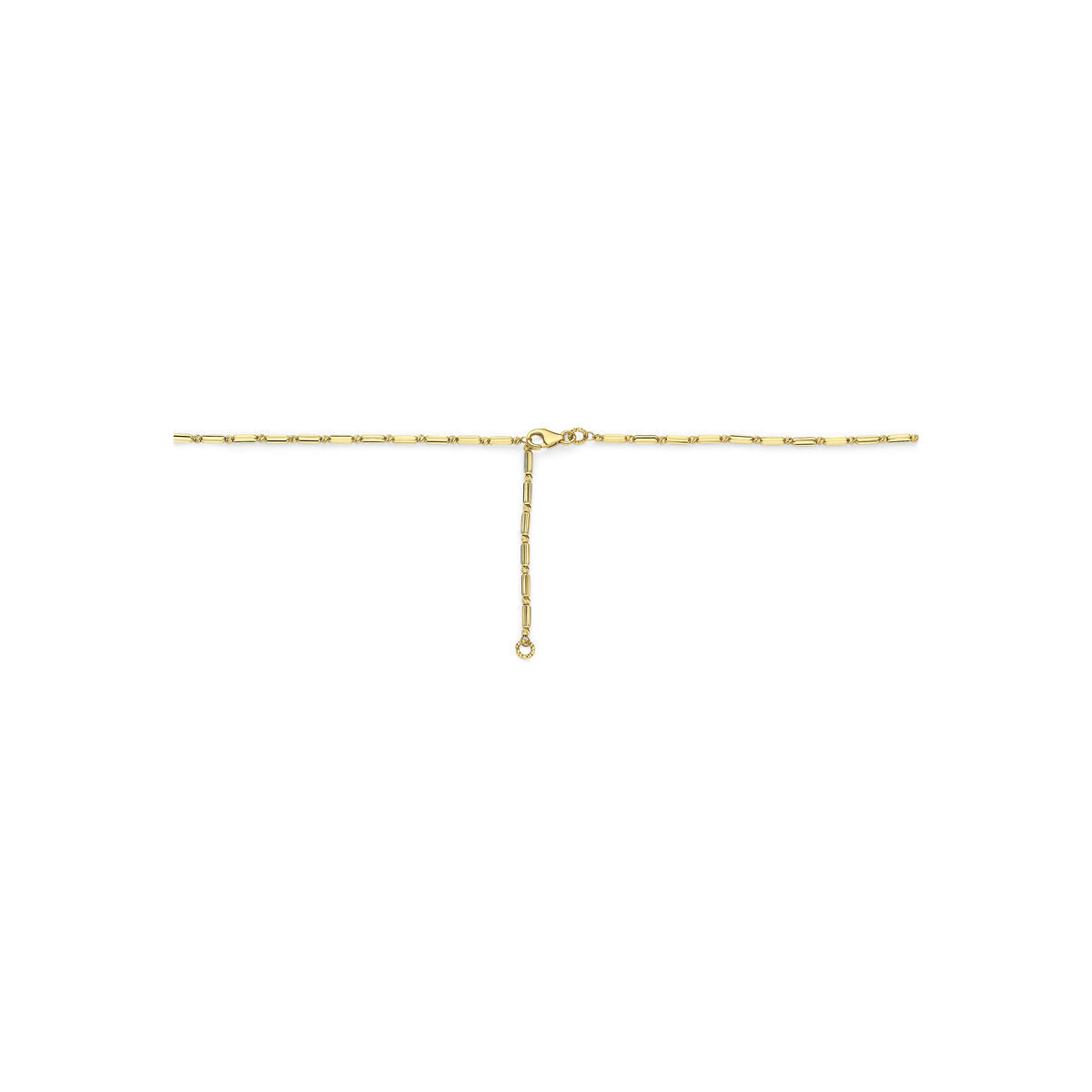 Collier staafjes 14K geelgoud 41 - 45 cm