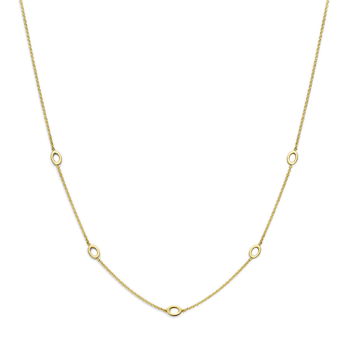 Collier 9K geelgoud 41 - 43 - 45 cm 8001450