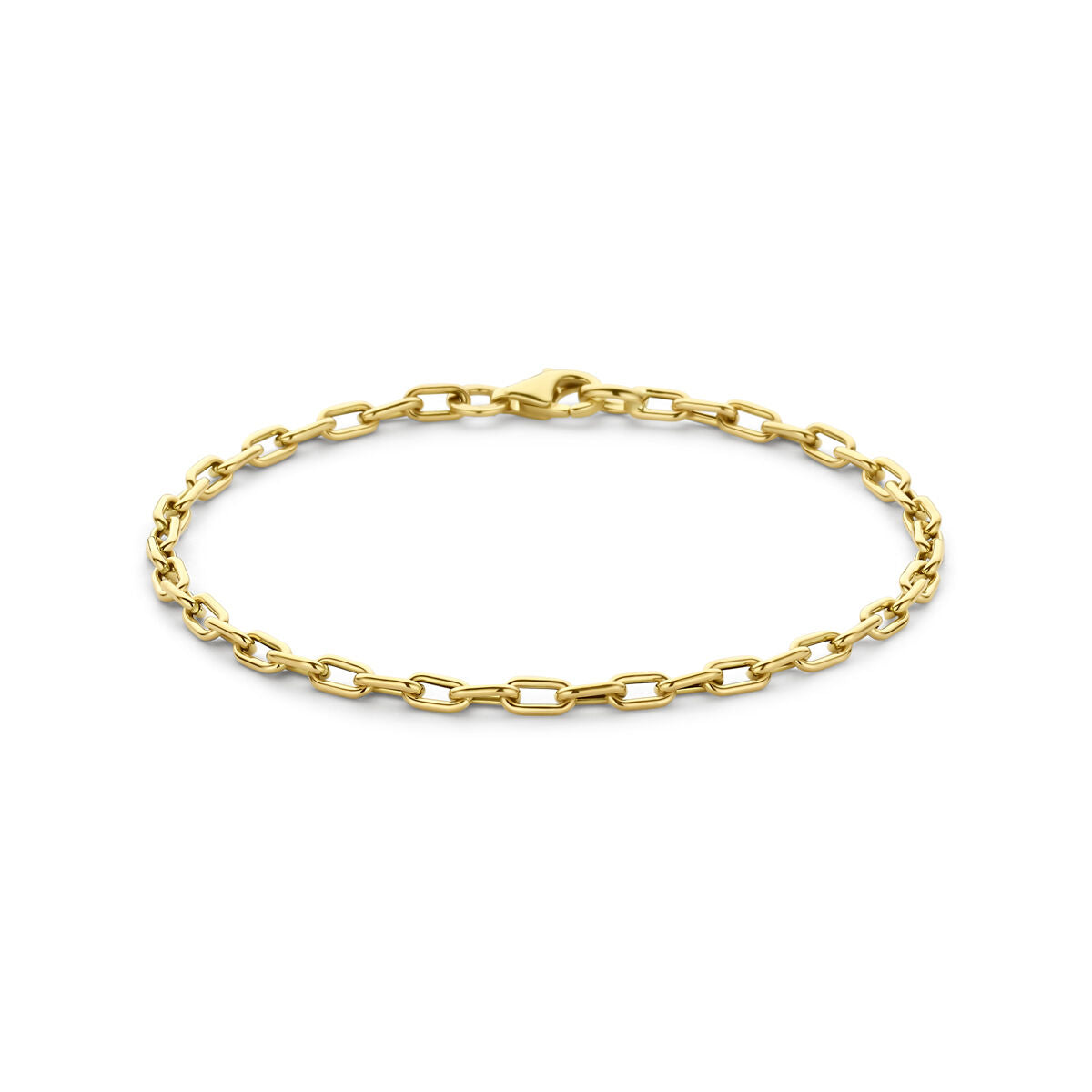 Armband 3 mm 14K geelgoud 18 cm