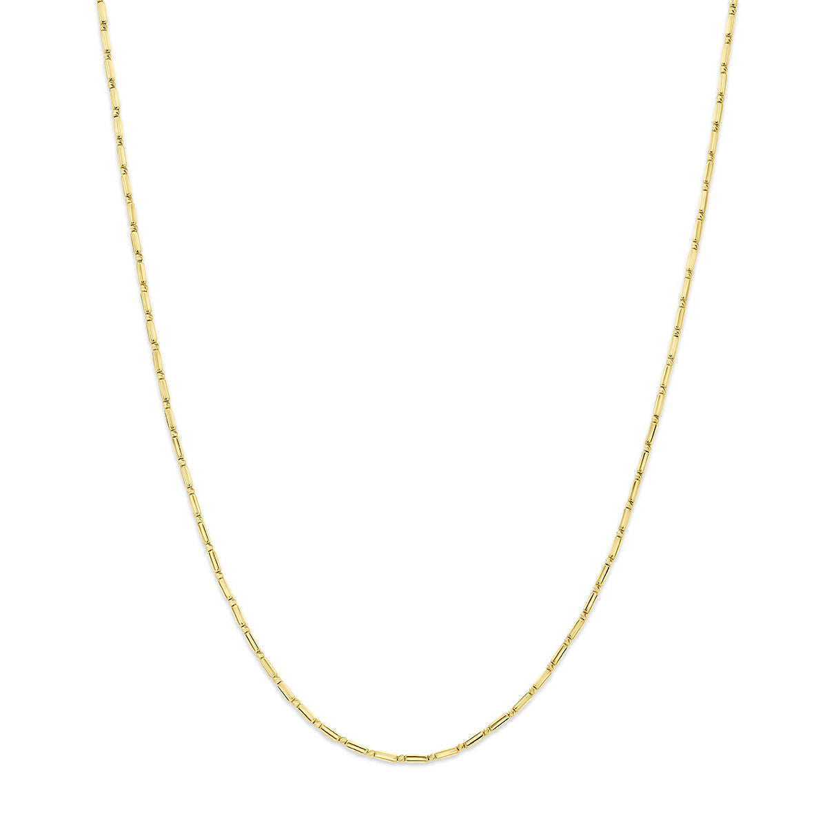 Collier staafjes 14K geelgoud 41 - 45 cm