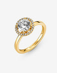 Pandora 14k Goud Vergulde Sparkling Halo ring 161234C01 - PansiteNederland.nl