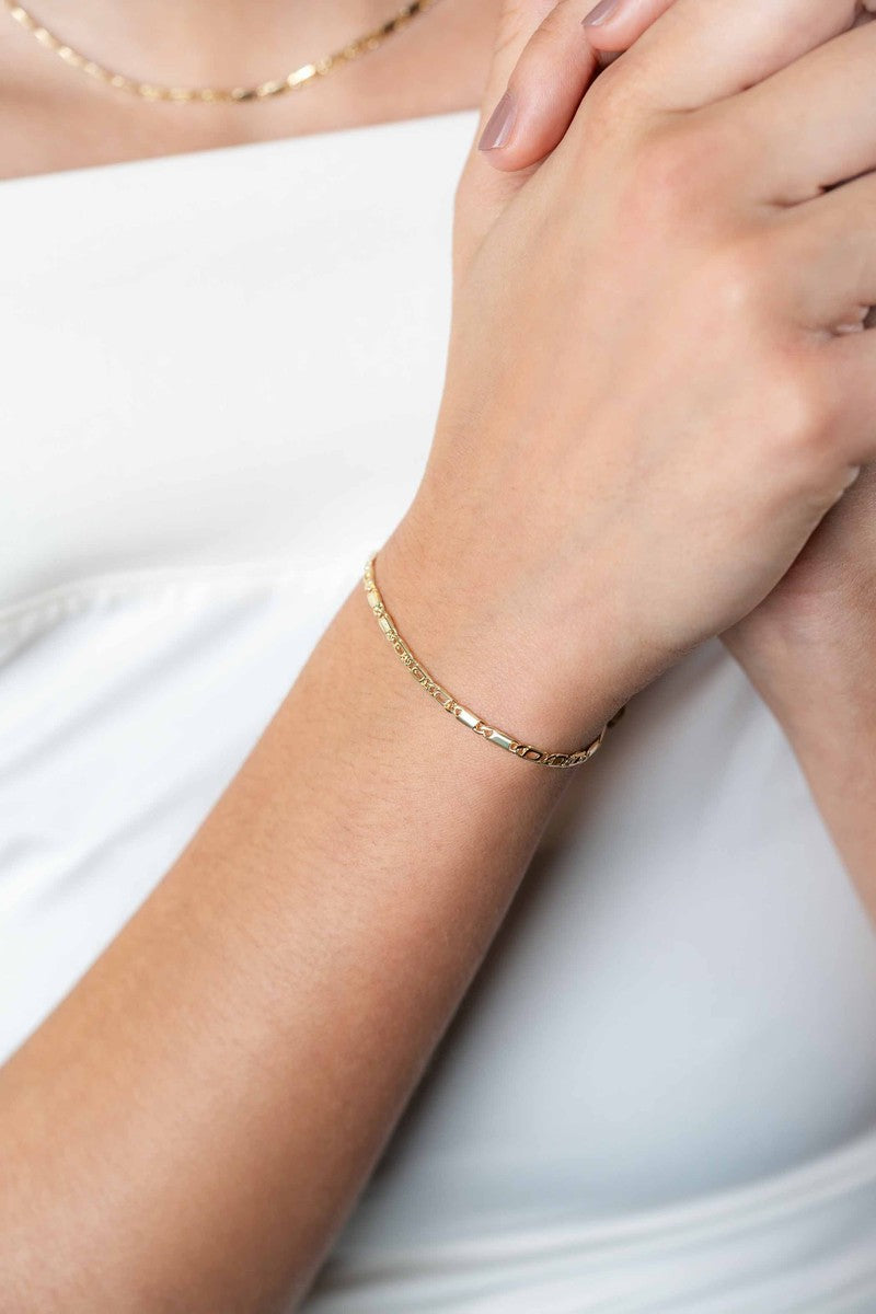 ZINZI 14K Gouden Armband ZGA499 17-19 cm zilver