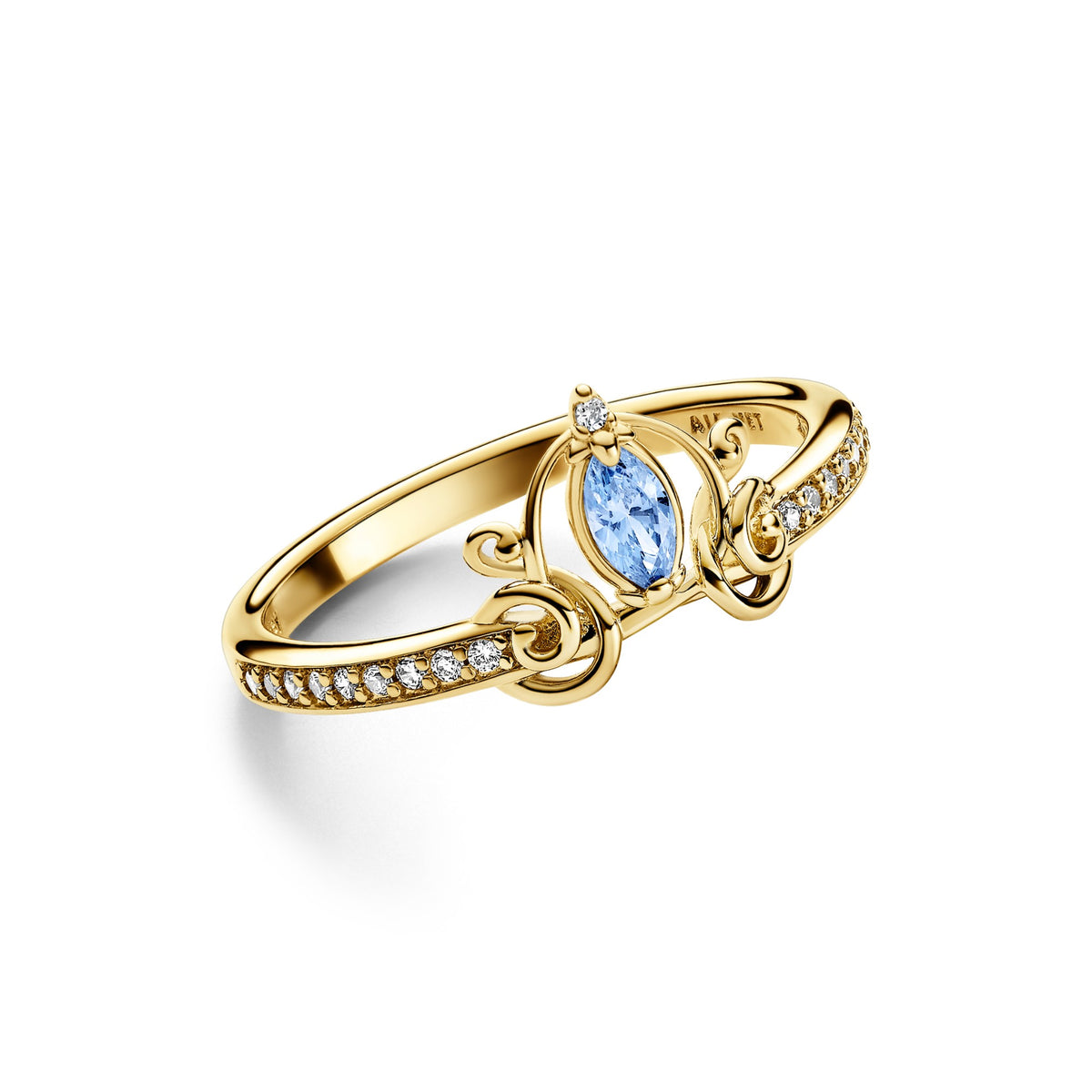 Pandora Ring Disney Assepoesters koets goudverguld 163059C01